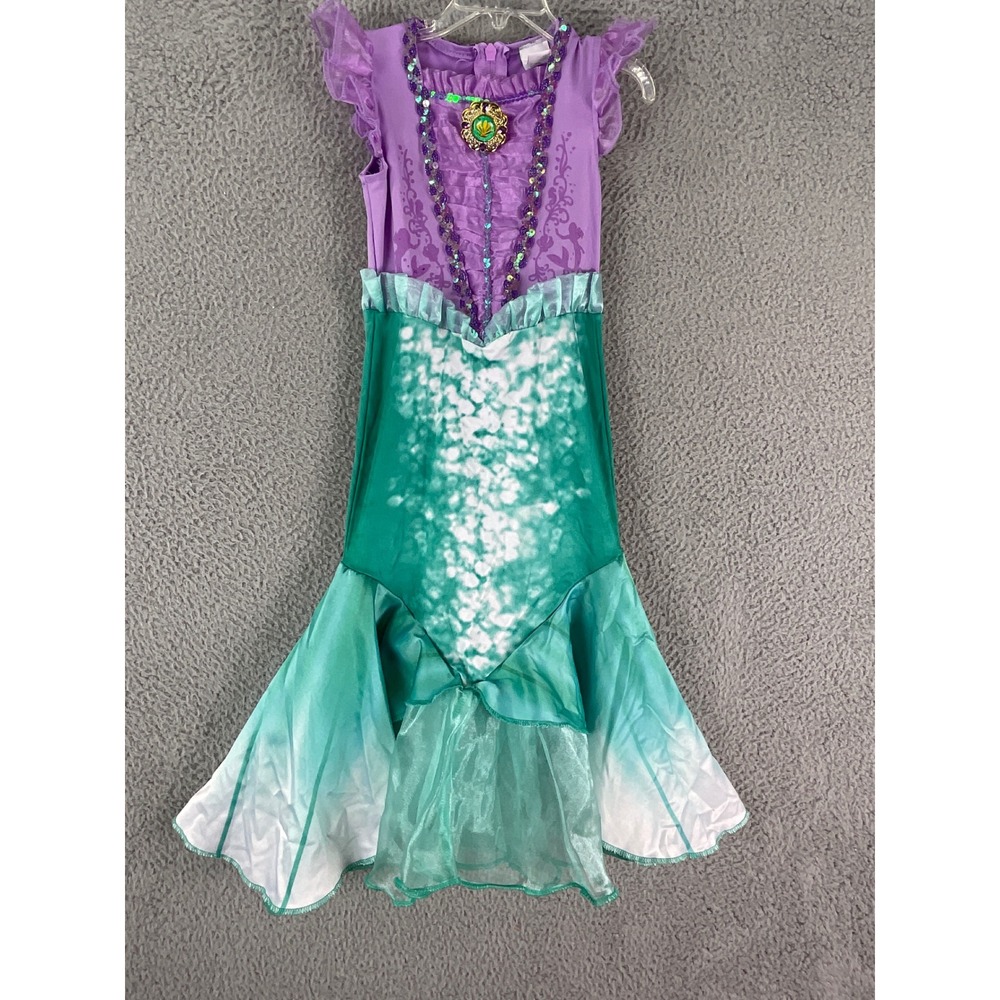Disney Princess Ariel Costume Kids 3T-4T Purple Green Mermaid Sequin Dress